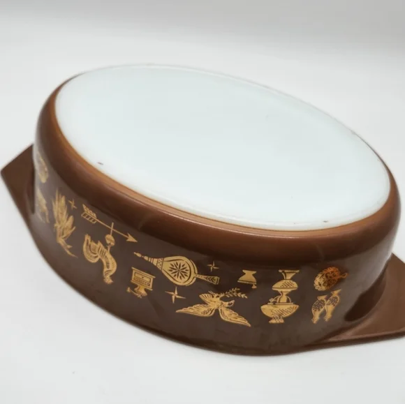 Vintage Pyrex Early American Design 2.5 Quart Casserole Dish With Lid 045 - Picture 10 of 10
